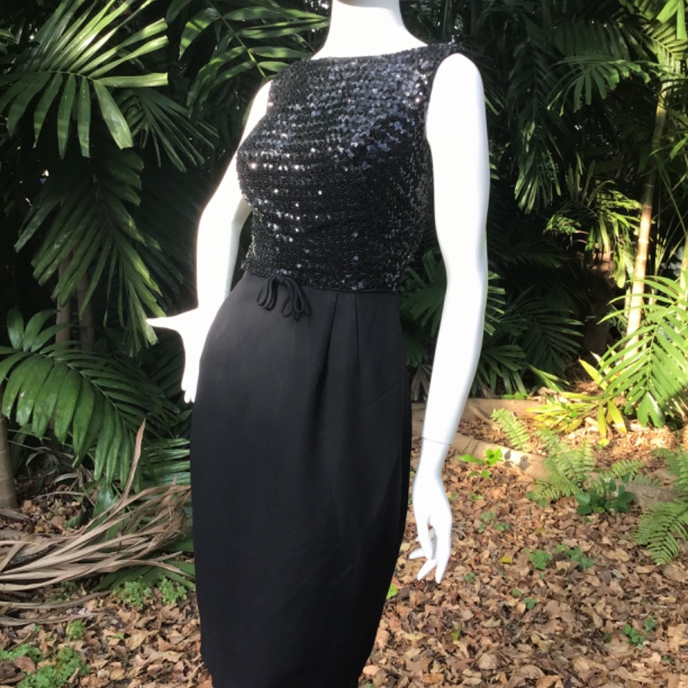 Vintage 1950s cocktail Dress - Picture 7 of 13